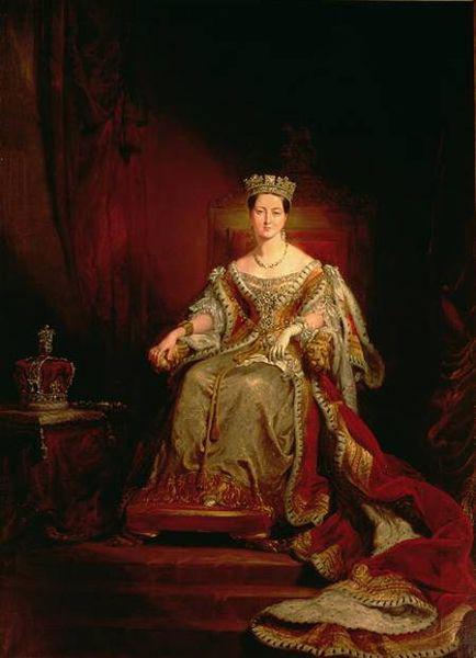 George Hayter Queen Victoria seated on the throne in the House of Lords Germany oil painting art